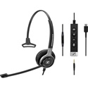 Sennheiser / EPOS IMPACT SC 635 USB-C On-Ear Wired Headset with 3.5 mm Jack - Black/Silver