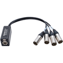 Photo of Sescom SES-4XLRM-CAT 4 Channel Passive Balanced Audio Extender Snake over CAT5/6/7 -  RJ45 to 4 Male XLR Connectors