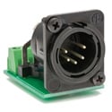 Sescom SES-ACON-1051 5-Pin XLR Male to 5-Position Fixed Screw Terminal Block Phoenix Plug PCB-Mounted Audio Adapter