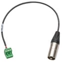 Sescom SES-ACON-6002 22AWG Balanced Analog Audio Cable 3-Pin XLR Male to 3-Position Pluggable Phoenix Plug - 1 Foot