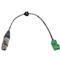 Sescom 22AWG Balanced Analog Audio Cable 3-Pin XLR Female to 3-Position Phoenix Plug Mating Pair - 1 Foot