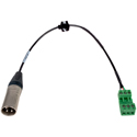 Sescom 22AWG Balanced Analog Audio Cable 3-Pin XLR Male to 3-Position Phoenix Plug Mating Pair - 1 Foot