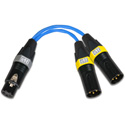 Sescom SES-AES-EBU-Y Impedance Matching AES/EBU Y Splitter Cable - 6 Inch