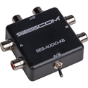 Sescom RCA Stereo Audio MP3 iPod FLAC WMA Bi-Directional A/B Switch