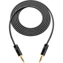 Sescom Blackmagic Pocket Camera to Zoom/Tascam/Roland Audio Cable 3.5mm TRS Balanced Male to 3.5mm TRS Bala