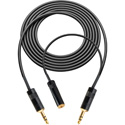 Sescom Blackmagic Pocket Camera to Zoom/Tascam/Roland Audio Cable 3.5mm TRS Balanced Male to 3.5mm TRS