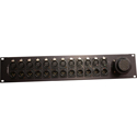 Sescom DT12 Female Audio Patch Panel with 12 parallel XLR channels