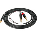 Photo of Sescom Audio Breakout Y-Cable 3.5mm TRS Stereo Male to Dual 1/4 TS Mono Male - 10 Foot