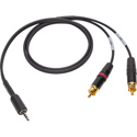 Sescom SES-LSUMRCA iPod/iPad Summing Cable Dual RCA Male to 3.5mm TRRS Male for Apple Lightning Adapter - 3 Foot
