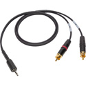 Sescom iPod/iPad Summing Cable Dual RCA Male to 3.5mm TRRS Male for Apple Lightning Adapter - 3 Foot
