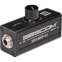 Sescom SES-MKP-43 Passive Balanced Instrument Level 1-Channel Inline 1/4 TRS Audio Volume Control
