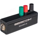 Photo of Sescom SES-MKP-45 Professional Line Tap Adapter 1/4 TRS to 3 Binding Post