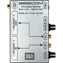 Sescom RCA to XLR Audio Level Converter with Level Controls