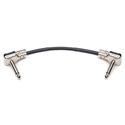 Sescom SES-PB06 Instrument-Guitar-Pedal Patch Cable with Right Angle Pancake Style Connectors - 6 Inch