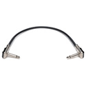 Sescom SES-PB12 Instrument-Guitar-Pedal Patch Cable with Right Angle Pancake Style Connectors- 12 Inch