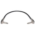 Sescom Pedal Board Patch Cable with Right Angle Pancake Style Connectors- 12 Inch