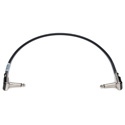 Sescom SES-PB18 Instrument-Guitar-Pedal Patch Cable with Right Angle Pancake Style Connectors- 18 Inch