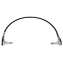 Sescom Pedal Board Patch Cable with Right Angle Pancake Style Connectors- 18 Inch