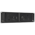 Photo of Sescom SES-RM-SPEAKERS Indoor-Outdoor Rack Mount Stereo Speaker System 3RU