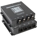 Sescom Audio over Fiber EXTENDER: 4 CH Balanced XLR Line Level Audio & ST Fiber Connection