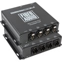 Sescom SES-X-FA4LXT01 Audio over Fiber Extender - 4Ch Balanced XLR Line Level Audio & ST - BStock (Used/Refurbished)