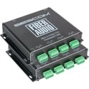 Sescom Audio Fiber EXTENDER:8 CH Bal Line Level Audio with 5-Pin Connectors to XLR Breakouts-ST SM Fiber