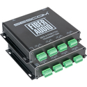 Sescom SES-X-FA8LTT01 Audio Fiber EXTENDER:8 CH Bal Line Level Audio - 5-Pin to XLR Breakouts - B-Stock (Refurbished)