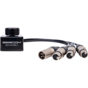 Sescom Professional Grade Balanced Audio Passive XLR Pigtail 3-In 1-Out Switcher