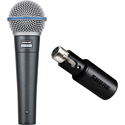 Photo of Shure MVX2U MOTIV XLR to USB/Analog to Digital Adapter Interface Kit with BETA 58A Vocal Microphone
