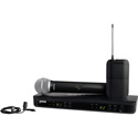 Shure BLX1288/CVL-J11 Dual Channel Lavalier & Handheld Combo Wireless System - J11 596-616 MHz