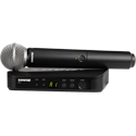 Shure BLX24/SM58-H9 Vocal System with 1 BLX4 Wireless Receiver and 1 Handheld Transmitter with SM58 Microphone