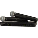 Shure BLX288/B58-H10 Dual-Channel Wireless Handheld Microphone System with Beta 58A Capsules - 542 to 572 MHz