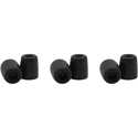 Shure EACYF1-6S Small 100 Series Comply Foam Sleeves for Shure Earphones - 6-pack - 3 Pair