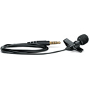 Shure MVL-3.5MM Clip-on Microphone with ShurePlus MOTIV Audio App - Black