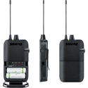 Shure P3R-G20 Wireless Bodypack Receiver for PSM300 In Ear Monitor System - G20 Frequency 488-512 MHz