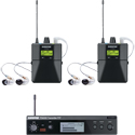 Shure PSM300 TWINPACK PRO In Ear Monitoring System with SE215-CL Earphones - G20 Band 488.15 - 511.85 MHz