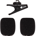 Photo of Shure RK378 Replacement Accessory Kit for SM35 Headset Microphone - Includes Clip and 2x Snap-Fit Foam Windscreens