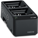 Photo of Shure SBC220-US 2-Bay Networked Docking Charger Station for SB900 Batteries & Select TX/RX with PS60 US Power Supply