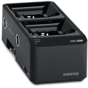 Shure SBC220 2-Bay Networked Docking Charger Station for SB900B Batteries & Select TX/RX - Power Supply Not Included
