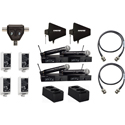 Photo of Shure SLXD24D SM58 2-Channel Handheld Wireless Mic System Kit with Batteries/Chargers/Antennas/Splitter - 470-514Mhz