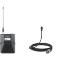 Shure ULXD1 Digital Bodypack Transmitter and TwinPlex Low Sensitivity Black Lavalier Mic Kit - 470-536 MHz