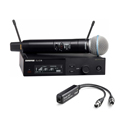Photo of Shure SLXD24/B58-G58 BETA 58 Wireless Mic System Kit with Audinate ADP-DAI-AU-2X0 Dante AVIO Analog Input Adapter