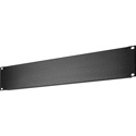 Photo of My Custom Shop 2RU Black Anodized Blank Flanged Rack Panel