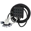 Photo of Rapco 12ch.(8x4) Signal Series XLRM Snake with Four XLRF - 200 Foot