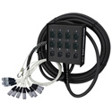 Rapco 12ch.(8x4) Signal Series XLRM Snake with Four XLRF - 50 Foot