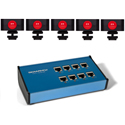 Photo of Skaarhoj ETH-TALLY-LINK-V3-X5 8-Channel PoE Universal Tally Box with Five Tally Lights Bundle