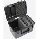 SKB 3i-1610-MC8 iSeries Injection Molded Case with Foam for (8) Mics with Storage Compartment