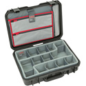 Photo of SKB iSeries 1813-5 Case with Think Tank Designed Photo Dividers and Lid Organizer - Black