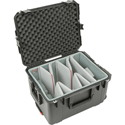 SKB 3i-2217-12DT iSeries Waterproof Utility Case w/ Think Tank Video Dividers & Lid Foam - Black - 21x16x10.5 Inches