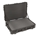 SKB 3R3221-7B-CW Roto-Molded Mil-Standard Utility Case 32x21x7 Inches (Cubed  Foam & Wheels)